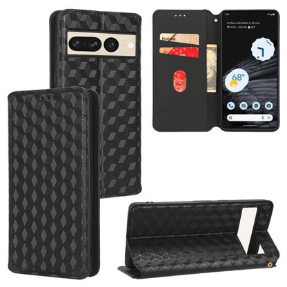 Cubic Grid Texture Flip Leather Phone Case, For Google Pixel 10a, For Google Pixel 10 Pro XL, For Google Pixel 10 / Pixel 10 Pro, For Google Pixel 9a, For Google Pixel 9 Pro XL, For Google Pixel 9 / Pixel 9 Pro, For Google Pixel 8a, For Google Pixel 8 ...
