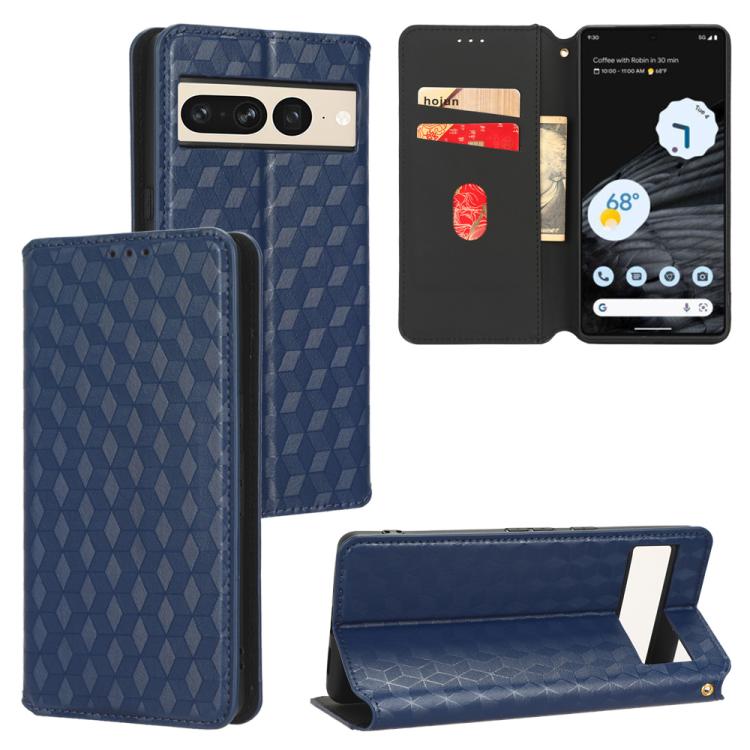 Cubic Grid Texture Flip Leather Phone Case, For Google Pixel 10a, For Google Pixel 10 Pro XL, For Google Pixel 10 / Pixel 10 Pro, For Google Pixel 9a, For Google Pixel 9 Pro XL, For Google Pixel 9 / Pixel 9 Pro, For Google Pixel 8a, For Google Pixel 8 ...