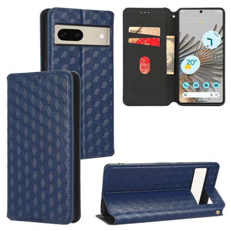 Cubic Grid Texture Flip Leather Phone Case, For Google Pixel 10a, For Google Pixel 10 Pro XL, For Google Pixel 10 / Pixel 10 Pro, For Google Pixel 9a, For Google Pixel 9 Pro XL, For Google Pixel 9 / Pixel 9 Pro, For Google Pixel 8a, For Google Pixel 8 ...