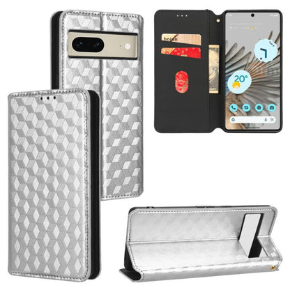 Cubic Grid Texture Flip Leather Phone Case, For Google Pixel 10a, For Google Pixel 10 Pro XL, For Google Pixel 10 / Pixel 10 Pro, For Google Pixel 9a, For Google Pixel 9 Pro XL, For Google Pixel 9 / Pixel 9 Pro, For Google Pixel 8a, For Google Pixel 8 ...