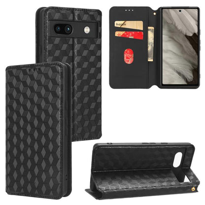 Cubic Grid Texture Flip Leather Phone Case, For Google Pixel 10a, For Google Pixel 10 Pro XL, For Google Pixel 10 / Pixel 10 Pro, For Google Pixel 9a, For Google Pixel 9 Pro XL, For Google Pixel 9 / Pixel 9 Pro, For Google Pixel 8a, For Google Pixel 8 ...
