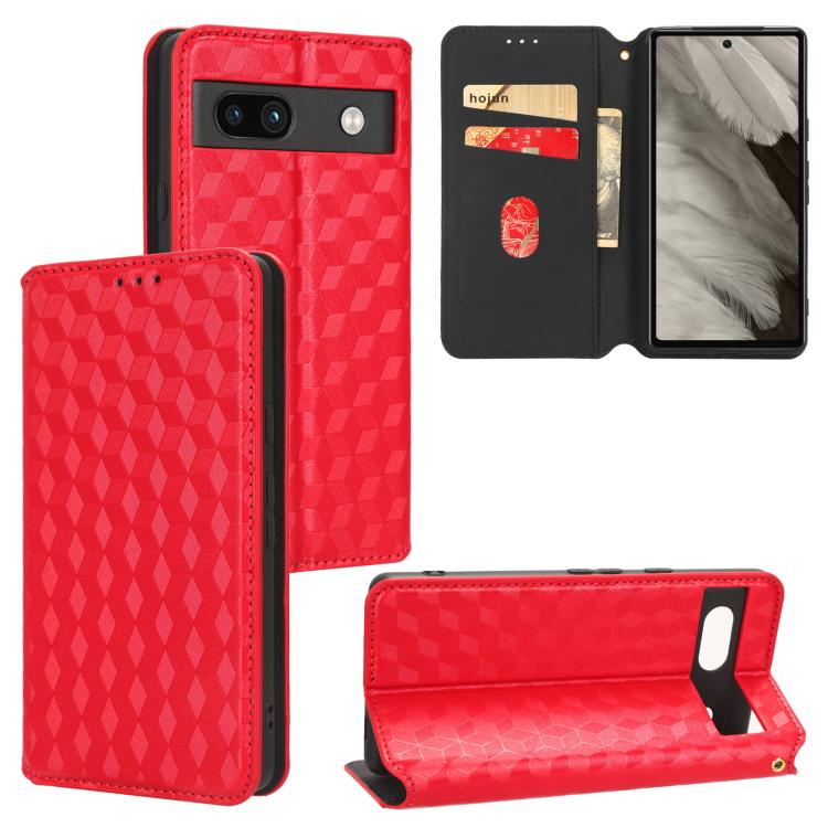 Cubic Grid Texture Flip Leather Phone Case, For Google Pixel 10a, For Google Pixel 10 Pro XL, For Google Pixel 10 / Pixel 10 Pro, For Google Pixel 9a, For Google Pixel 9 Pro XL, For Google Pixel 9 / Pixel 9 Pro, For Google Pixel 8a, For Google Pixel 8 ...