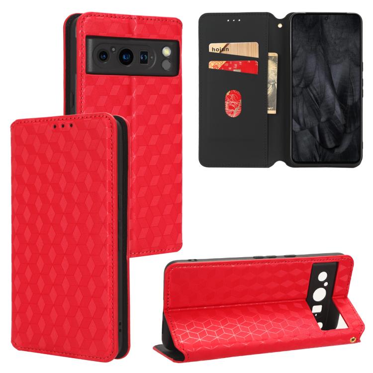 Cubic Grid Texture Flip Leather Phone Case, For Google Pixel 10a, For Google Pixel 10 Pro XL, For Google Pixel 10 / Pixel 10 Pro, For Google Pixel 9a, For Google Pixel 9 Pro XL, For Google Pixel 9 / Pixel 9 Pro, For Google Pixel 8a, For Google Pixel 8 ...