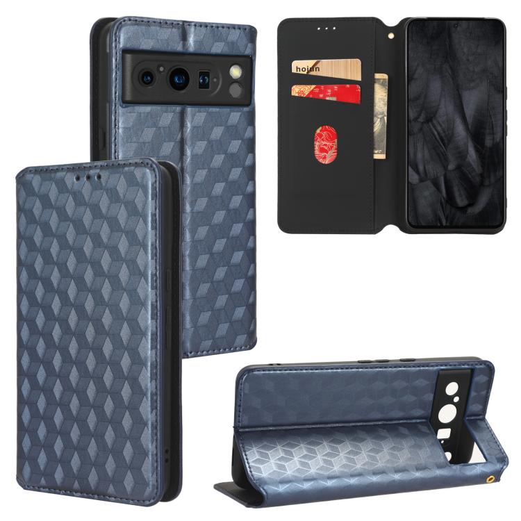 Cubic Grid Texture Flip Leather Phone Case, For Google Pixel 10a, For Google Pixel 10 Pro XL, For Google Pixel 10 / Pixel 10 Pro, For Google Pixel 9a, For Google Pixel 9 Pro XL, For Google Pixel 9 / Pixel 9 Pro, For Google Pixel 8a, For Google Pixel 8 ...