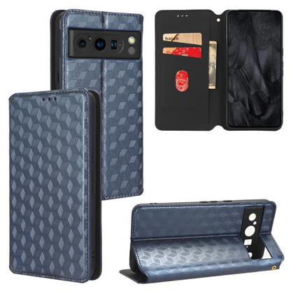 Cubic Grid Texture Flip Leather Phone Case, For Google Pixel 10a, For Google Pixel 10 Pro XL, For Google Pixel 10 / Pixel 10 Pro, For Google Pixel 9a, For Google Pixel 9 Pro XL, For Google Pixel 9 / Pixel 9 Pro, For Google Pixel 8a, For Google Pixel 8 ...