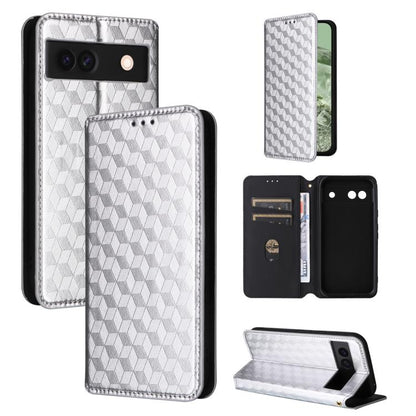 Cubic Grid Texture Flip Leather Phone Case, For Google Pixel 10a, For Google Pixel 10 Pro XL, For Google Pixel 10 / Pixel 10 Pro, For Google Pixel 9a, For Google Pixel 9 Pro XL, For Google Pixel 9 / Pixel 9 Pro, For Google Pixel 8a, For Google Pixel 8 ...