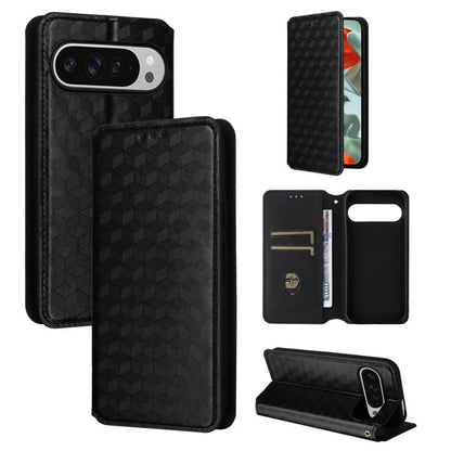 Cubic Grid Texture Flip Leather Phone Case, For Google Pixel 10a, For Google Pixel 10 Pro XL, For Google Pixel 10 / Pixel 10 Pro, For Google Pixel 9a, For Google Pixel 9 Pro XL, For Google Pixel 9 / Pixel 9 Pro, For Google Pixel 8a, For Google Pixel 8 ...