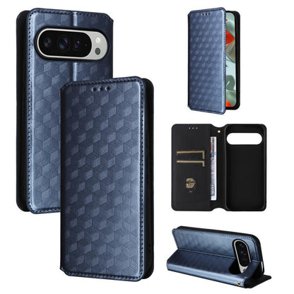 Cubic Grid Texture Flip Leather Phone Case, For Google Pixel 10a, For Google Pixel 10 Pro XL, For Google Pixel 10 / Pixel 10 Pro, For Google Pixel 9a, For Google Pixel 9 Pro XL, For Google Pixel 9 / Pixel 9 Pro, For Google Pixel 8a, For Google Pixel 8 ...