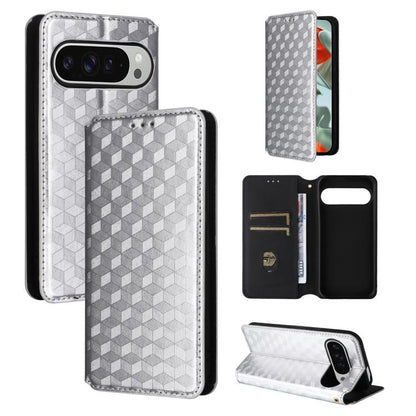 Cubic Grid Texture Flip Leather Phone Case, For Google Pixel 10a, For Google Pixel 10 Pro XL, For Google Pixel 10 / Pixel 10 Pro, For Google Pixel 9a, For Google Pixel 9 Pro XL, For Google Pixel 9 / Pixel 9 Pro, For Google Pixel 8a, For Google Pixel 8 ...