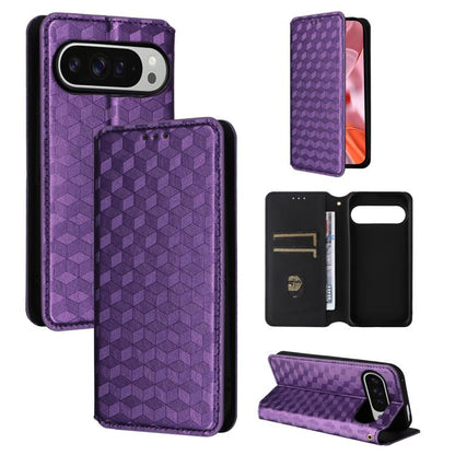 Cubic Grid Texture Flip Leather Phone Case, For Google Pixel 10a, For Google Pixel 10 Pro XL, For Google Pixel 10 / Pixel 10 Pro, For Google Pixel 9a, For Google Pixel 9 Pro XL, For Google Pixel 9 / Pixel 9 Pro, For Google Pixel 8a, For Google Pixel 8 ...