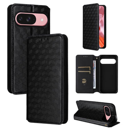 Cubic Grid Texture Flip Leather Phone Case, For Google Pixel 10a, For Google Pixel 10 Pro XL, For Google Pixel 10 / Pixel 10 Pro, For Google Pixel 9a, For Google Pixel 9 Pro XL, For Google Pixel 9 / Pixel 9 Pro, For Google Pixel 8a, For Google Pixel 8 ...