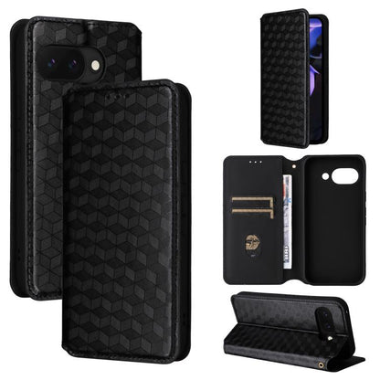 Cubic Grid Texture Flip Leather Phone Case, For Google Pixel 10a, For Google Pixel 10 Pro XL, For Google Pixel 10 / Pixel 10 Pro, For Google Pixel 9a, For Google Pixel 9 Pro XL, For Google Pixel 9 / Pixel 9 Pro, For Google Pixel 8a, For Google Pixel 8 ...