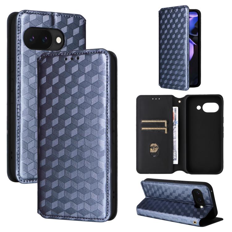 Cubic Grid Texture Flip Leather Phone Case, For Google Pixel 10a, For Google Pixel 10 Pro XL, For Google Pixel 10 / Pixel 10 Pro, For Google Pixel 9a, For Google Pixel 9 Pro XL, For Google Pixel 9 / Pixel 9 Pro, For Google Pixel 8a, For Google Pixel 8 ...