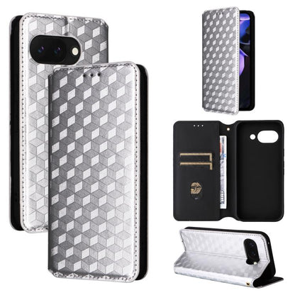 Cubic Grid Texture Flip Leather Phone Case, For Google Pixel 10a, For Google Pixel 10 Pro XL, For Google Pixel 10 / Pixel 10 Pro, For Google Pixel 9a, For Google Pixel 9 Pro XL, For Google Pixel 9 / Pixel 9 Pro, For Google Pixel 8a, For Google Pixel 8 ...