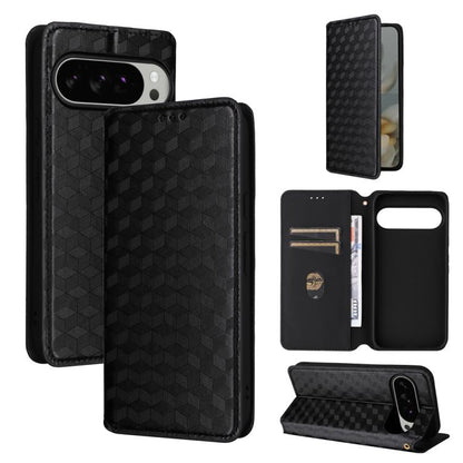 Cubic Grid Texture Flip Leather Phone Case, For Google Pixel 10a, For Google Pixel 10 Pro XL, For Google Pixel 10 / Pixel 10 Pro, For Google Pixel 9a, For Google Pixel 9 Pro XL, For Google Pixel 9 / Pixel 9 Pro, For Google Pixel 8a, For Google Pixel 8 ...
