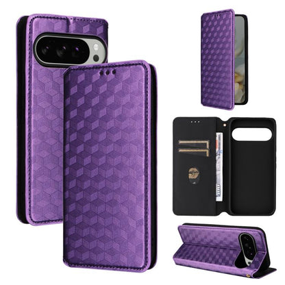 Cubic Grid Texture Flip Leather Phone Case, For Google Pixel 10a, For Google Pixel 10 Pro XL, For Google Pixel 10 / Pixel 10 Pro, For Google Pixel 9a, For Google Pixel 9 Pro XL, For Google Pixel 9 / Pixel 9 Pro, For Google Pixel 8a, For Google Pixel 8 ...