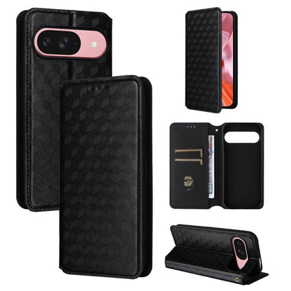 Cubic Grid Texture Flip Leather Phone Case, For Google Pixel 10a, For Google Pixel 10 Pro XL, For Google Pixel 10 / Pixel 10 Pro, For Google Pixel 9a, For Google Pixel 9 Pro XL, For Google Pixel 9 / Pixel 9 Pro, For Google Pixel 8a, For Google Pixel 8 ...