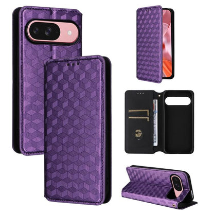Cubic Grid Texture Flip Leather Phone Case, For Google Pixel 10a, For Google Pixel 10 Pro XL, For Google Pixel 10 / Pixel 10 Pro, For Google Pixel 9a, For Google Pixel 9 Pro XL, For Google Pixel 9 / Pixel 9 Pro, For Google Pixel 8a, For Google Pixel 8 ...
