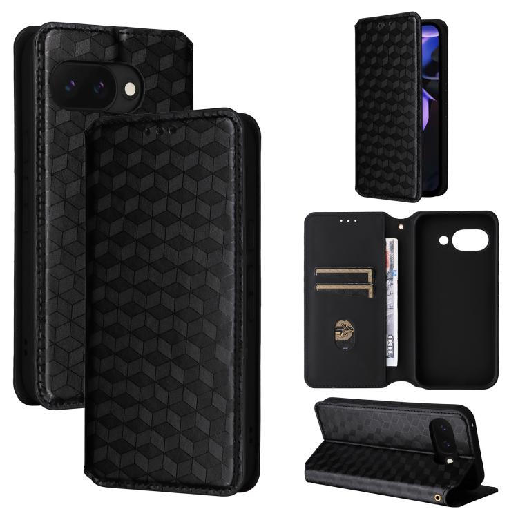 Cubic Grid Texture Flip Leather Phone Case, For Google Pixel 10a, For Google Pixel 10 Pro XL, For Google Pixel 10 / Pixel 10 Pro, For Google Pixel 9a, For Google Pixel 9 Pro XL, For Google Pixel 9 / Pixel 9 Pro, For Google Pixel 8a, For Google Pixel 8 ...