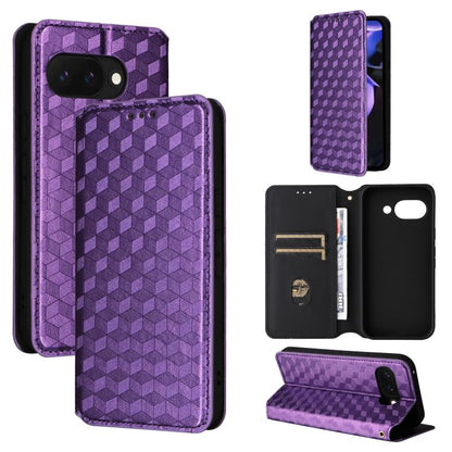 Cubic Grid Texture Flip Leather Phone Case, For Google Pixel 10a, For Google Pixel 10 Pro XL, For Google Pixel 10 / Pixel 10 Pro, For Google Pixel 9a, For Google Pixel 9 Pro XL, For Google Pixel 9 / Pixel 9 Pro, For Google Pixel 8a, For Google Pixel 8 ...