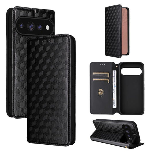 Cubic Grid Texture Flip Leather Phone Case, For Google Pixel 11 Pro XL, For Google Pixel 11 / Pixel 11 Pro, For Google Pixel 10a, For Google Pixel 10 Pro XL, For Google Pixel 10 / Pixel 10 Pro, For Google Pixel 9a, For Google Pixel 9 Pro XL            ...