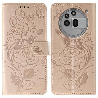 Rose Butterfly Embossed Leather Phone Case, For Nothing CMF Phone 2 Pro, For Nothing Phone 3a, For Nothing Phone 3a Pro, For Nothing CMF Phone 1