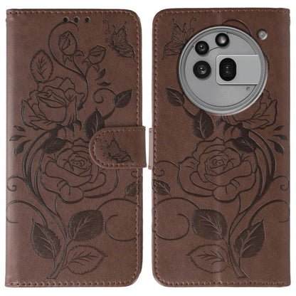 Rose Butterfly Embossed Leather Phone Case, For Nothing CMF Phone 2 Pro, For Nothing Phone 3a, For Nothing Phone 3a Pro, For Nothing CMF Phone 1