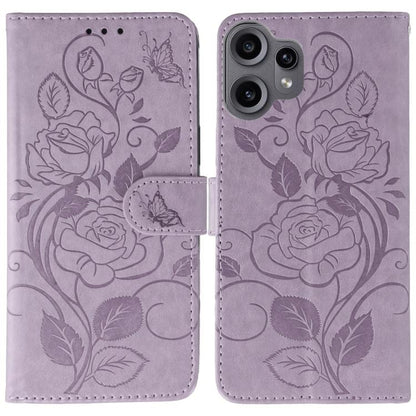 Rose Butterfly Embossed Leather Phone Case, For Nothing CMF Phone 2 Pro, For Nothing Phone 3a, For Nothing Phone 3a Pro, For Nothing CMF Phone 1