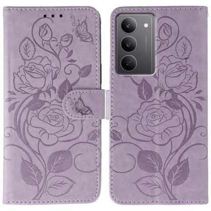 Rose Butterfly Embossed Leather Phone Case, For Realme 14 Pro+, For Realme 14 Pro, For Realme 14x, For Realme GT 7 Pro
