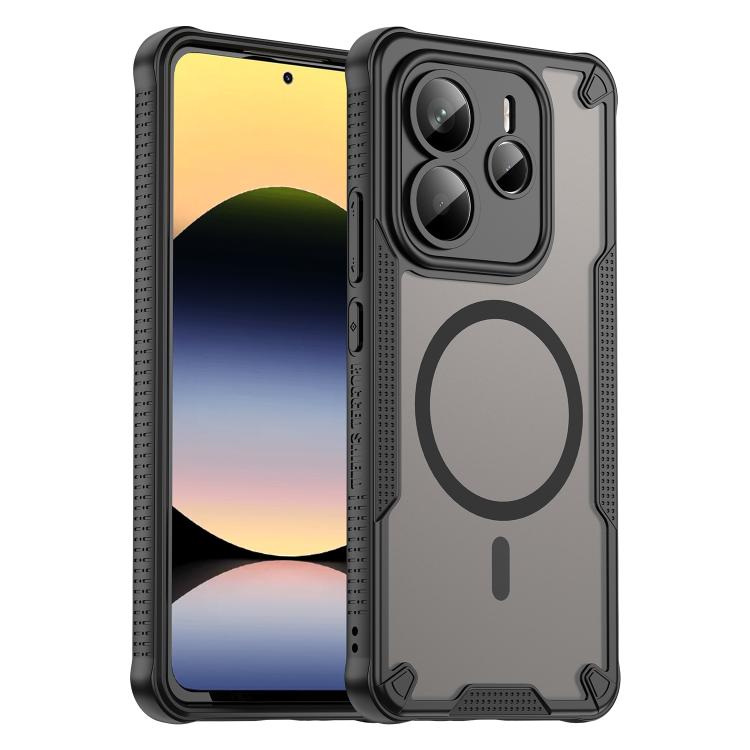 Armor Glaze MagSafe Magnetic Phone Case, For Redmi Note 15 Pro+ 5G 163.3mm / Poco M8 Pro, For Redmi Note 15 4G / 5G Global 164mm, For Redmi Note 15 Pro 5G Global 163.6mm, For Redmi Note 14 5G Global, For Redmi Note 14 Pro+ 5G, For Redmi Note 14 Pro 5G