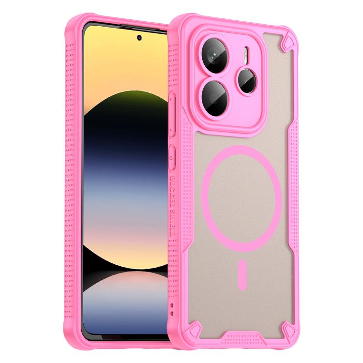 Armor Glaze MagSafe Magnetic Phone Case, For Redmi Note 15 Pro+ 5G 163.3mm / Poco M8 Pro, For Redmi Note 15 4G / 5G Global 164mm, For Redmi Note 15 Pro 5G Global 163.6mm, For Redmi Note 14 5G Global, For Redmi Note 14 Pro+ 5G, For Redmi Note 14 Pro 5G