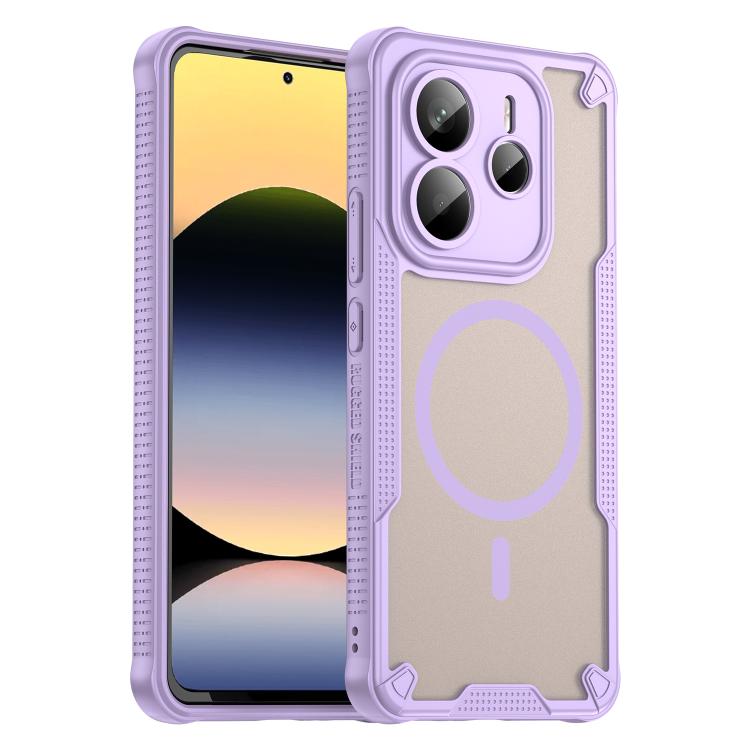 Armor Glaze MagSafe Magnetic Phone Case, For Redmi Note 15 Pro+ 5G 163.3mm / Poco M8 Pro, For Redmi Note 15 4G / 5G Global 164mm, For Redmi Note 15 Pro 5G Global 163.6mm, For Redmi Note 14 5G Global, For Redmi Note 14 Pro+ 5G, For Redmi Note 14 Pro 5G