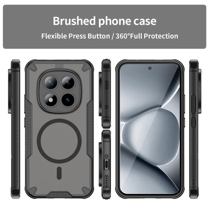 Armor Glaze MagSafe Magnetic Phone Case, For Redmi Note 15 Pro+ 5G 163.3mm / Poco M8 Pro, For Redmi Note 15 4G / 5G Global 164mm, For Redmi Note 15 Pro 5G Global 163.6mm, For Redmi Note 14 5G Global, For Redmi Note 14 Pro+ 5G, For Redmi Note 14 Pro 5G