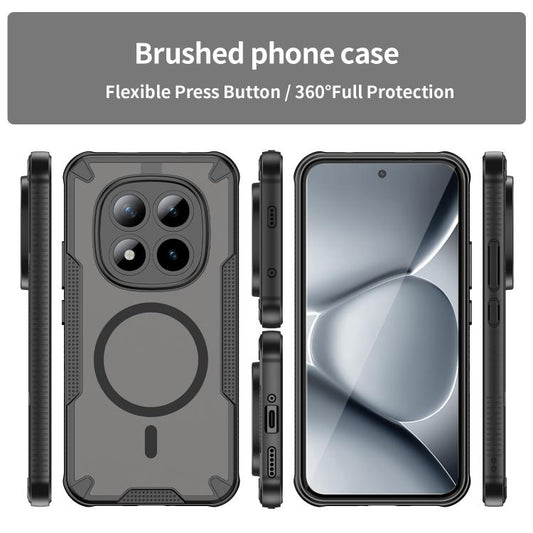Armor Glaze MagSafe Magnetic Phone Case, For Redmi Note 15 Pro+ 5G 163.3mm / Poco M8 Pro, For Redmi Note 15 4G / 5G Global 164mm, For Redmi Note 15 Pro 5G Global 163.6mm, For Redmi Note 14 5G Global, For Redmi Note 14 Pro+ 5G, For Redmi Note 14 Pro 5G