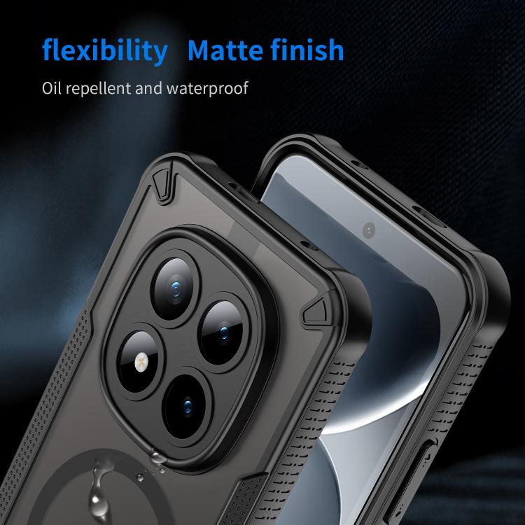Armor Glaze MagSafe Magnetic Phone Case, For Redmi Note 15 Pro+ 5G 163.3mm / Poco M8 Pro, For Redmi Note 15 4G / 5G Global 164mm, For Redmi Note 15 Pro 5G Global 163.6mm, For Redmi Note 14 5G Global, For Redmi Note 14 Pro+ 5G, For Redmi Note 14 Pro 5G