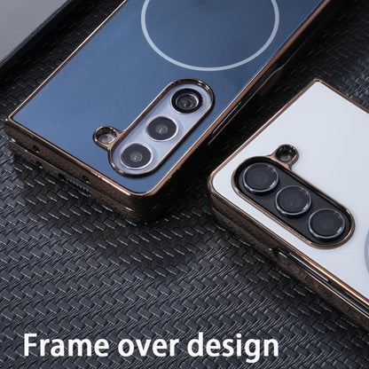Integrated Electroplating AG Frosted Skin Feel MagSafe Folding Phone Case, For Galaxy Z Fold8 Ultra 5G, For Galaxy Z Fold7 5G, For Samsung Galaxy Z Fold6 5G, For Samsung Galaxy Z Fold5 5G