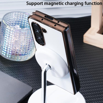 Integrated Electroplating AG Frosted Skin Feel MagSafe Folding Phone Case, For Galaxy Z Fold8 Ultra 5G, For Galaxy Z Fold7 5G, For Samsung Galaxy Z Fold6 5G, For Samsung Galaxy Z Fold5 5G