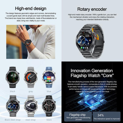 AK83 BT Call Smart Watch, Support Blood Pressure / Heart Rate / Sports Health Monitoring Fitness Tracker