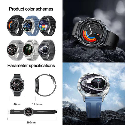 AK83 BT Call Smart Watch, Support Blood Pressure / Heart Rate / Sports Health Monitoring Fitness Tracker