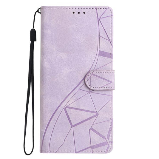 Triangles Embossed Leather Phone Case, For iPhone 18 Pro, For iPhone 18 Pro Max, For iPhone 17 Pro Max, For iPhone 17 Pro, For iPhone 17, For iPhone Air, For iPhone 17e / 16e, For iPhone 16 Pro Max, For iPhone 16 Pro, For iPhone 16 Plus, For iPhone 16 ...