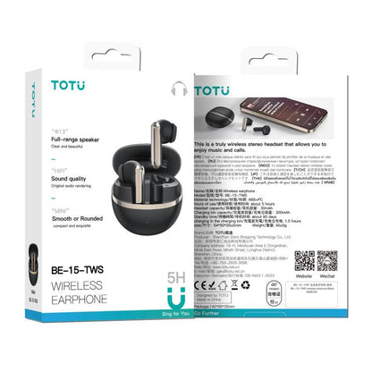 TOTU BE-15-TWS Wireless Bluetooth Earphone