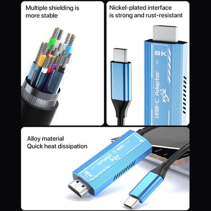 YCE-V286A Type-C to HDMI2.1 8K Adapter Cable, YCE-V286A