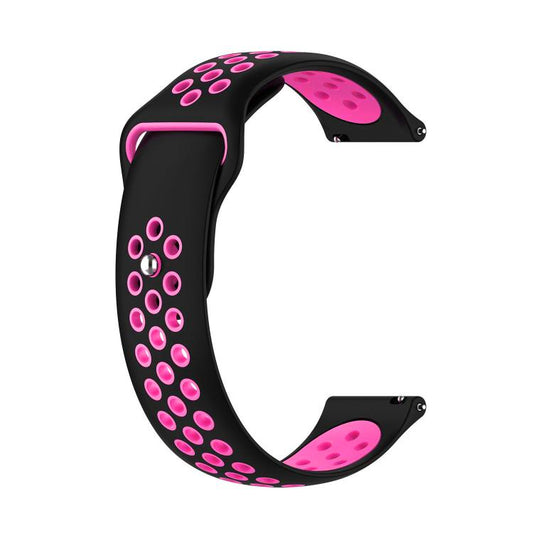 xDfind Bracelet de montre bicolore en silicone, 20mm, 22mm