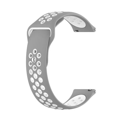 xDfind Two-color Silicone Watch Band, 20mm, 22mm