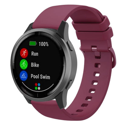 xDfind Flat Pure Color Silicone Watch Band, 20mm, 22mm, 18mm