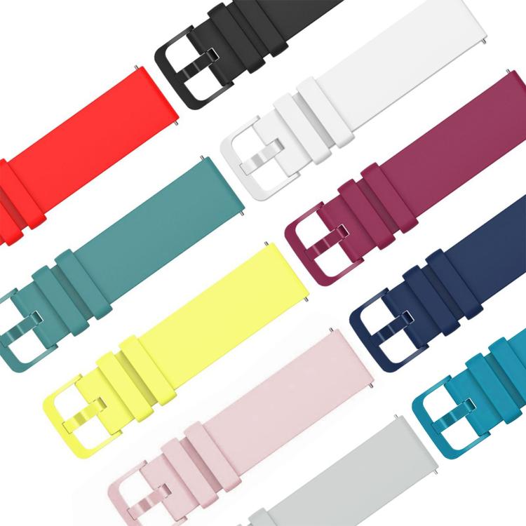 xDfind Flat Pure Color Silicone Watch Band, 20mm, 22mm, 18mm