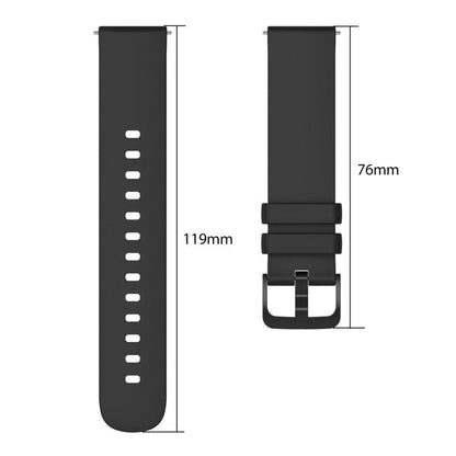 xDfind Flat Pure Color Silicone Watch Band, 20mm, 22mm, 18mm