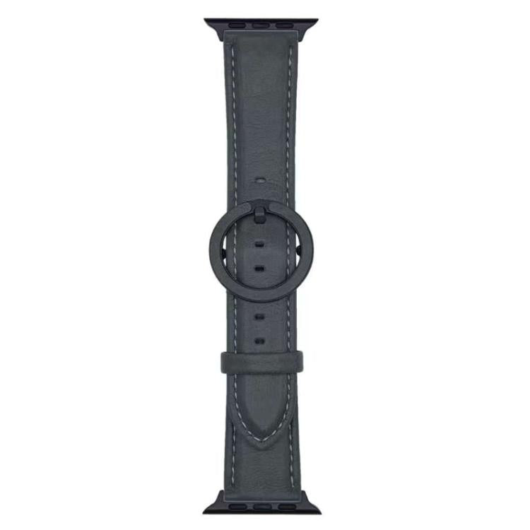 xDfind Round Buckle Leather Watch Band, For Apple Watch 46mm / 49mm / 45mm / 44mm, For Apple Watch 42mm / 41mm / 40mm / 38mm