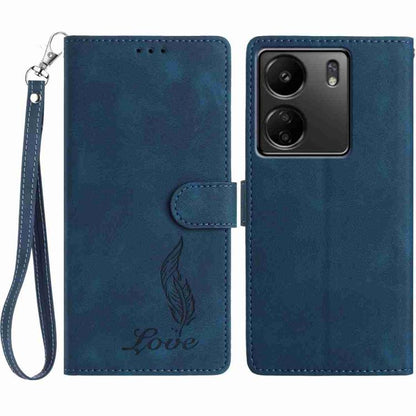 Skin Feel Embossed Feather Leather Phone Case, For Redmi K90, For Redmi K90 Pro Max, For Redmi 15C 5G / 4G EU 173mm, For Redmi 15 5G / 4G EU 171mm, For Redmi 15C 5G / 4G Global 171mm, For Redmi A5 4G 173.3mm, For Redmi Note 14 4G 164.84mm              ...