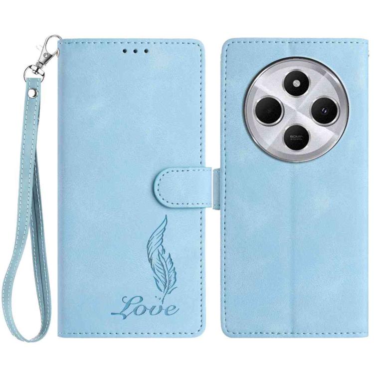 Skin Feel Embossed Feather Leather Phone Case, For Redmi K90, For Redmi K90 Pro Max, For Redmi 15C 5G / 4G EU 173mm, For Redmi 15 5G / 4G EU 171mm, For Redmi 15C 5G / 4G Global 171mm, For Redmi A5 4G 173.3mm, For Redmi Note 14 4G 164.84mm              ...